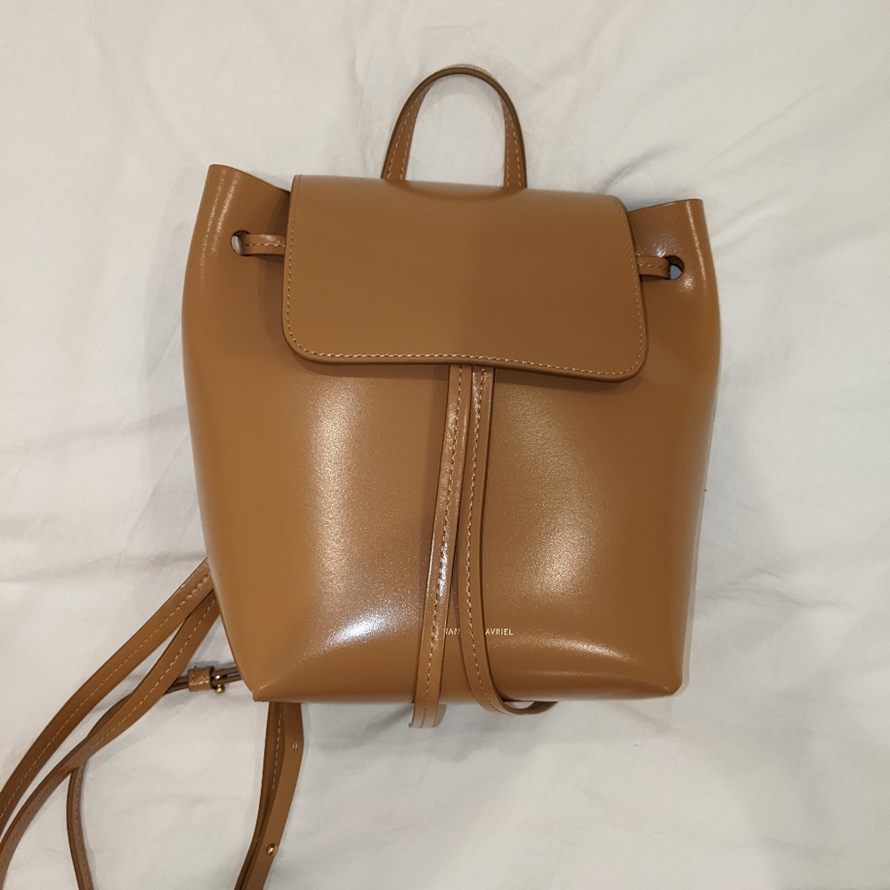Mansur Gavriel MINI Lady Backpack in Caramel
